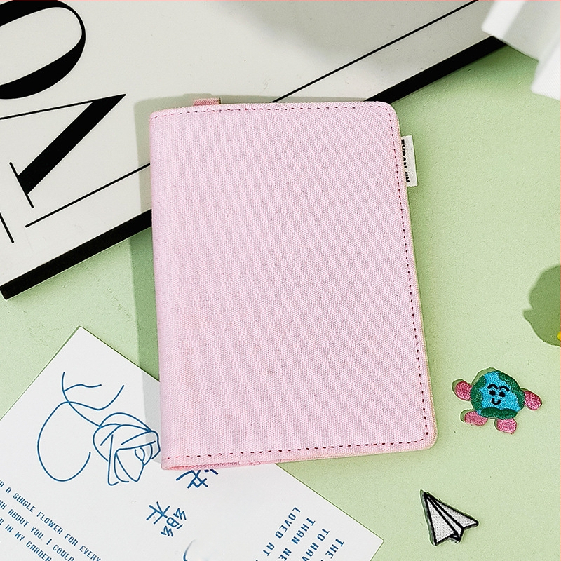 Passi ja kaartide organiseerija — Integreeritud kaarditugi, Kanvasist säilitamiskott reisidel, Unisex (Yi Jin bränd, linna lihtsus, 2025 kevad)