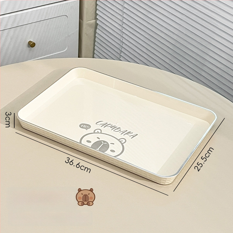 PET ruudukujuline teealus, Little Bear seeria, karu pere muster, laserpind, logotüübi trükkimine võimalik, kohandatav