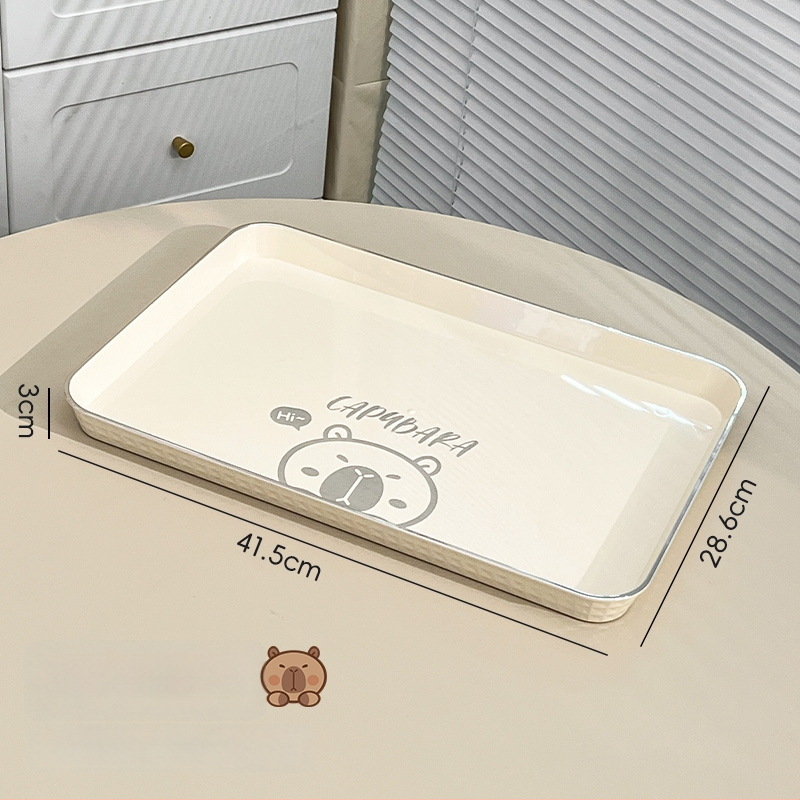 PET ruudukujuline teealus, Little Bear seeria, karu pere muster, laserpind, logotüübi trükkimine võimalik, kohandatav