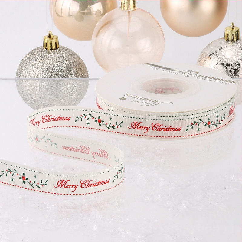 Chu yan Kalėdų kaspinas — DIY dekoratyvinė juostelė dovanoms įvynioti, švenčių dekoravimui