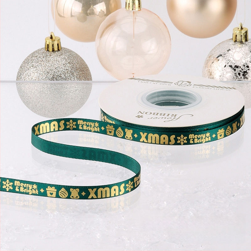 Chu yan Kalėdų kaspinas — DIY dekoratyvinė juostelė dovanoms įvynioti, švenčių dekoravimui