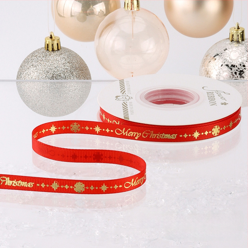 Chu yan Kalėdų kaspinas — DIY dekoratyvinė juostelė dovanoms įvynioti, švenčių dekoravimui