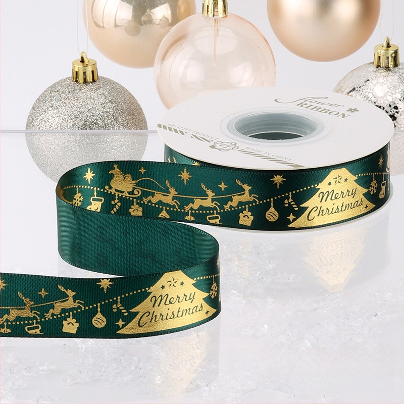 Chu yan Kalėdų kaspinas — DIY dekoratyvinė juostelė dovanoms įvynioti, švenčių dekoravimui