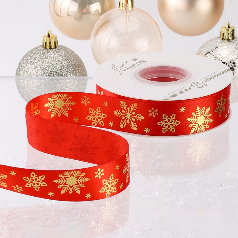Chu yan Kalėdų kaspinas — DIY dekoratyvinė juostelė dovanoms įvynioti, švenčių dekoravimui