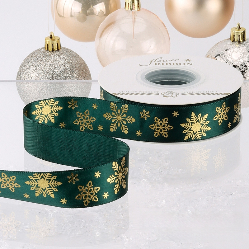 Chu yan Kalėdų kaspinas — DIY dekoratyvinė juostelė dovanoms įvynioti, švenčių dekoravimui