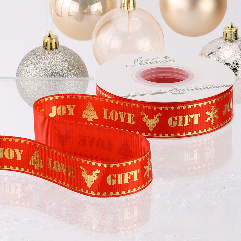 Chu yan Kalėdų kaspinas — DIY dekoratyvinė juostelė dovanoms įvynioti, švenčių dekoravimui