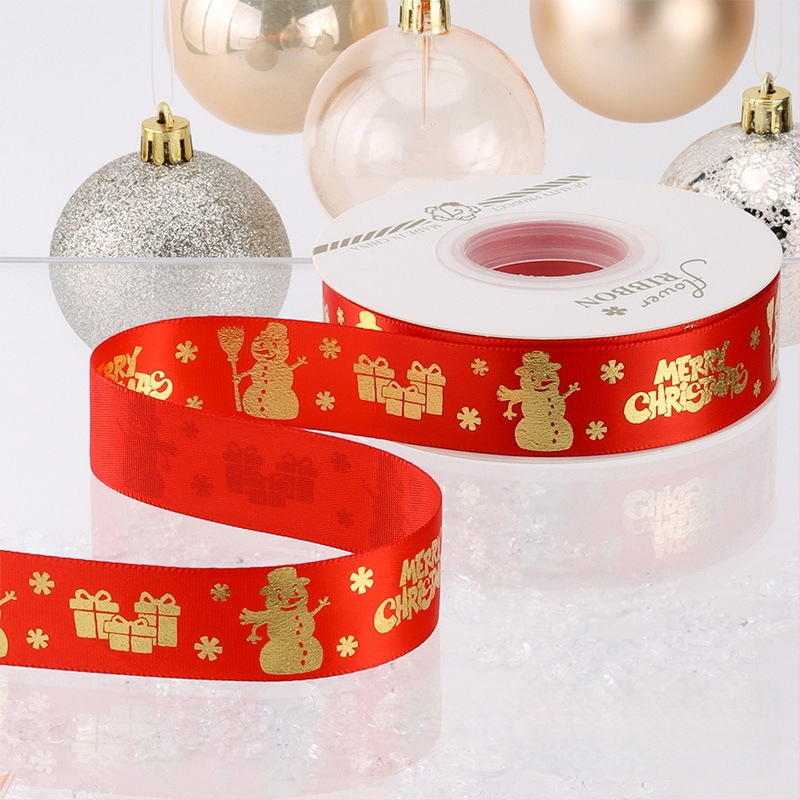 Chu yan Kalėdų kaspinas — DIY dekoratyvinė juostelė dovanoms įvynioti, švenčių dekoravimui