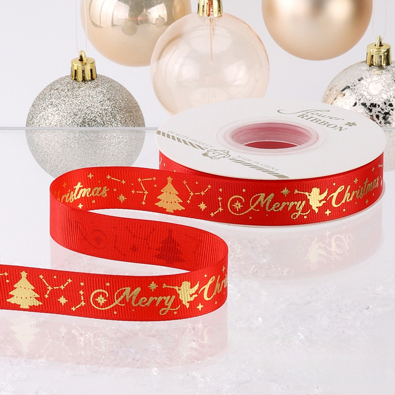 Chu yan Kalėdų kaspinas — DIY dekoratyvinė juostelė dovanoms įvynioti, švenčių dekoravimui