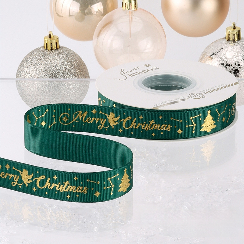 Chu yan Kalėdų kaspinas — DIY dekoratyvinė juostelė dovanoms įvynioti, švenčių dekoravimui