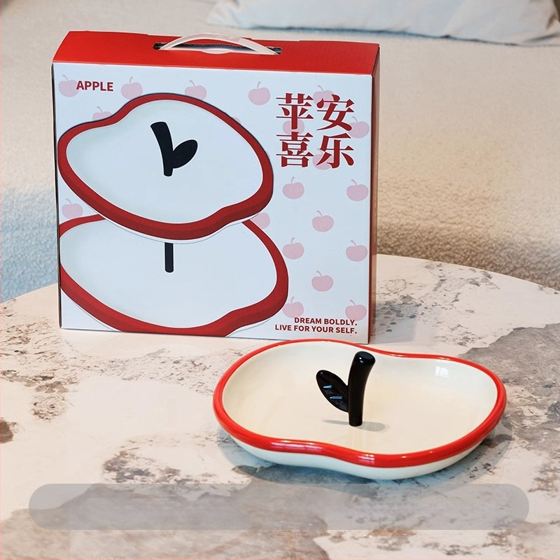 Portselanist mitmekihiline puuviljade plaat kodu elutoa – kaasaegne minimalistlik keramikaplaad puuviljade jaoks, 2024 esmaklassiline kvaliteet