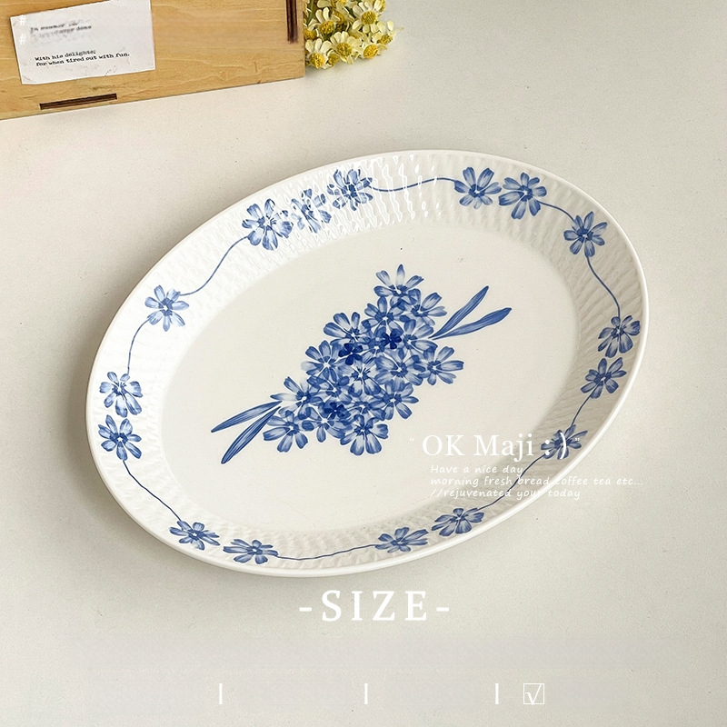 Keraamiline magustoidu taldrik, ümmargune, kaasaegse minimalistliku stiili, kõrge temperatuuriga dekale