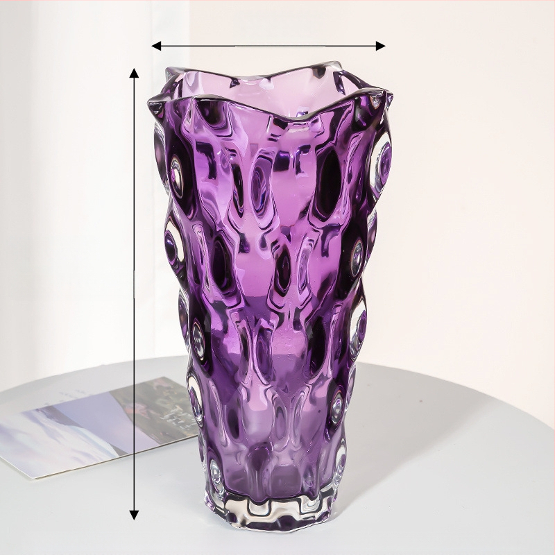 Βάζο από γυαλί σε αμερικανικό στυλ Ryukyu Crystal για διακόσμηση σαλονιού και υπνοδωματίου — Υλικό: γυαλί; Επιφάνεια: Άλλο; Συσκευασία: Κάρτον; Επεξεργασία: μη προσαρμοσμένη