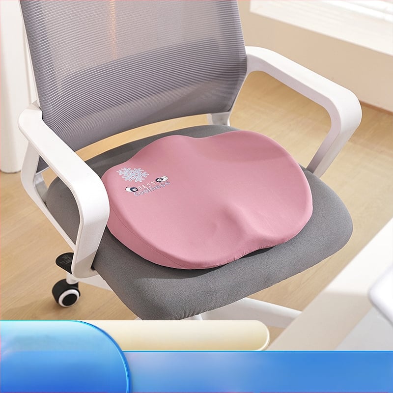 Pernă de șezut din spumă cu memorie, husă din plasă respirabilă, stil minimalist, model solid