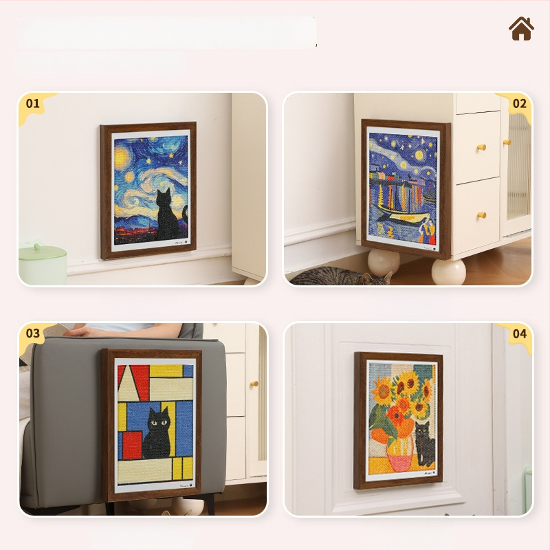 Szizál macska kaparó tábla — japán stílusú, MAIZAI márka, 6 darabos doboz