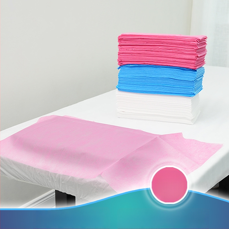 Vienreizējās lietošanas biezas ūdensizturīgas neaustas dvieļi manikīram un pedikīram, salona spilventiņi masāžai, 100 lapas iepakojumā