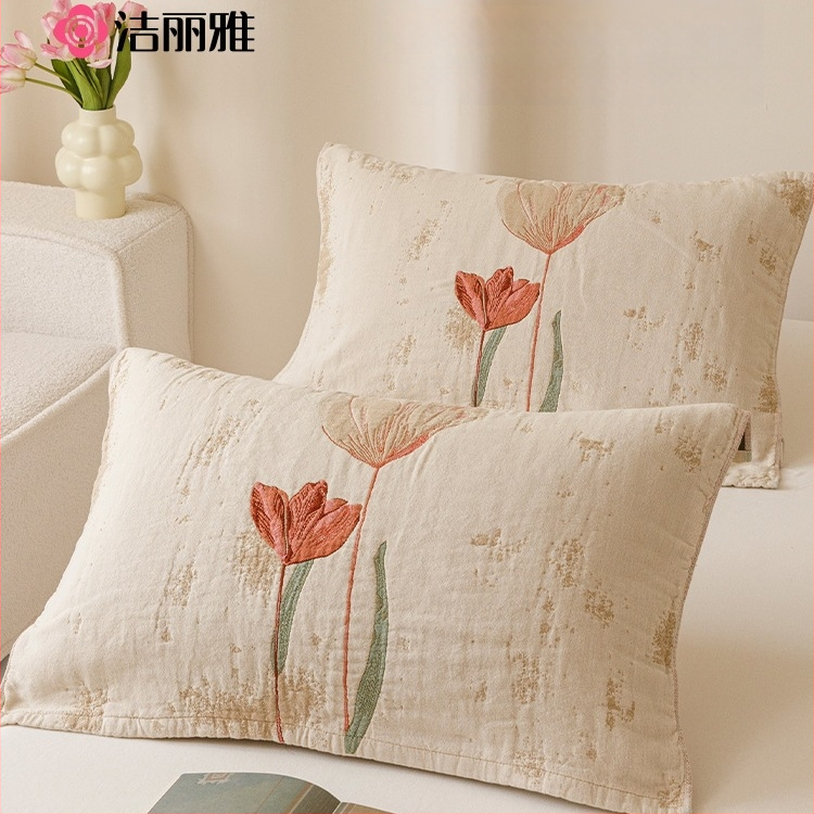 Pagalvės užvalkalas – Šilko gėlių medžiaga, 2 vnt., be pritaikymo