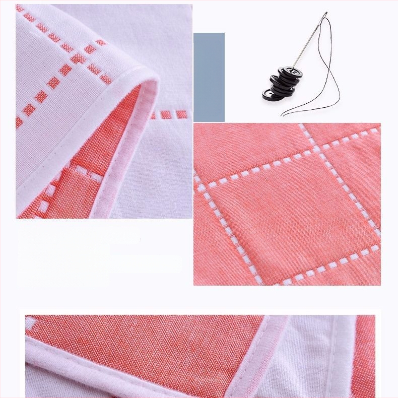 Pagalvės užvalkalas iš medvilnės audinio, ilgas dizainas, dvigubam naudojimui, be logotipo