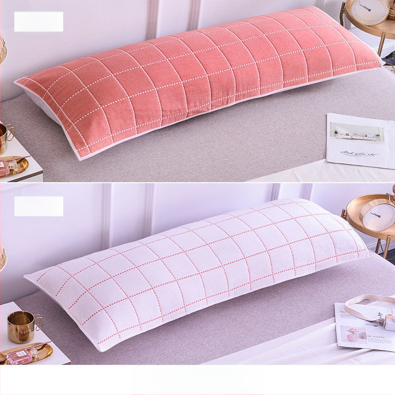 Pagalvės užvalkalas iš medvilnės audinio, ilgas dizainas, dvigubam naudojimui, be logotipo