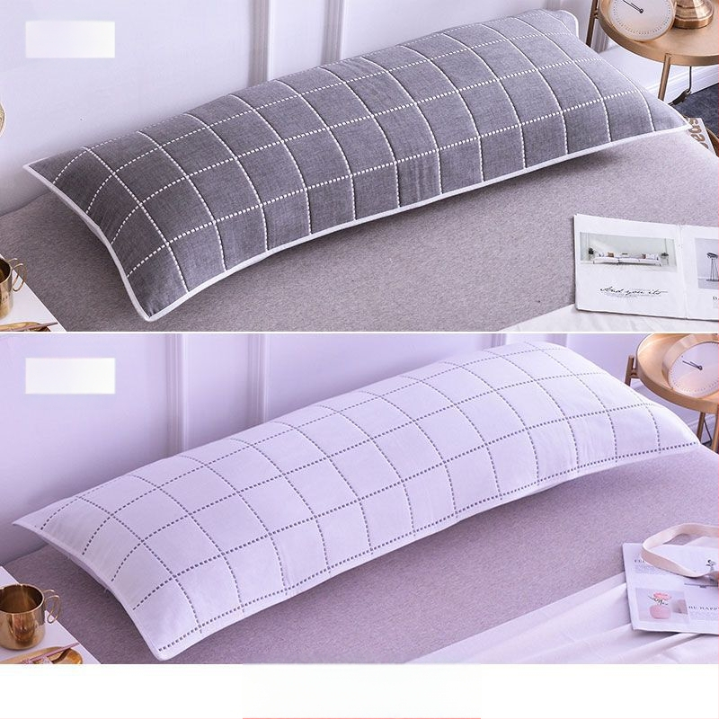 Pagalvės užvalkalas iš medvilnės audinio, ilgas dizainas, dvigubam naudojimui, be logotipo