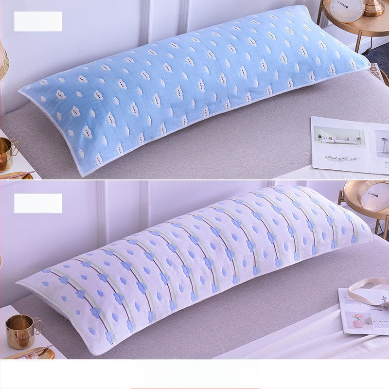 Pagalvės užvalkalas iš medvilnės audinio, ilgas dizainas, dvigubam naudojimui, be logotipo