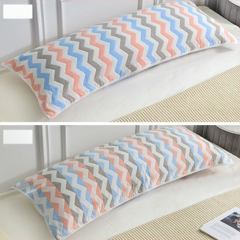 Pagalvės užvalkalas iš medvilnės audinio, ilgas dizainas, dvigubam naudojimui, be logotipo