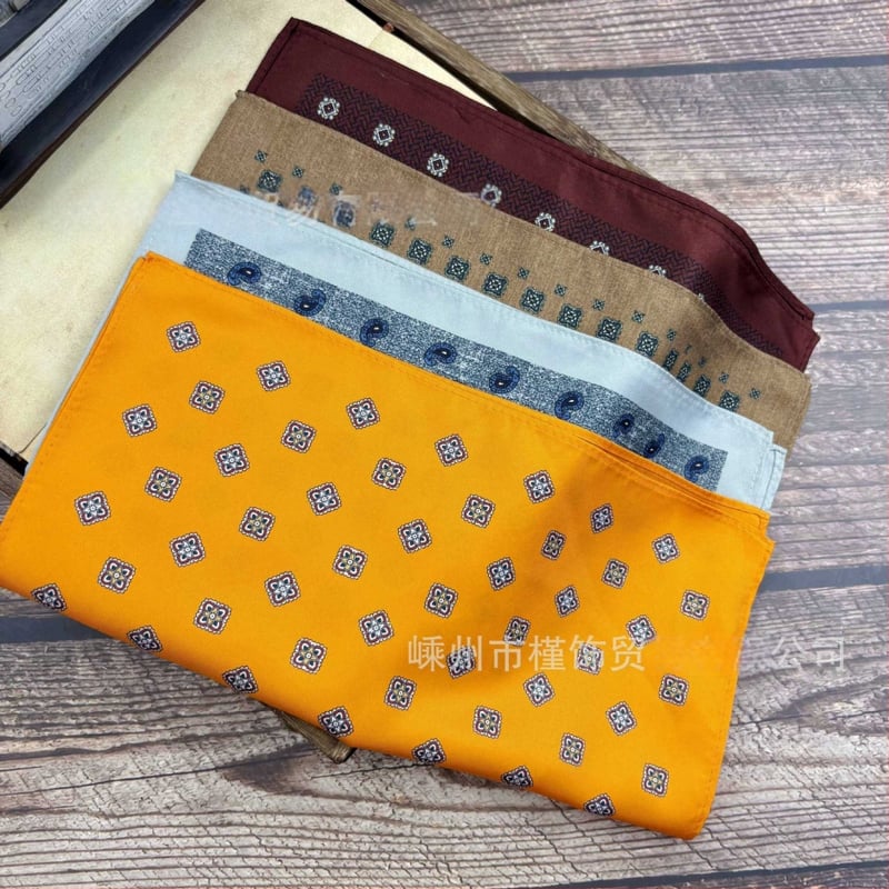 Džepni rupčić s Paisley uzorkom, vintage stil, poliester vlakna, otisak