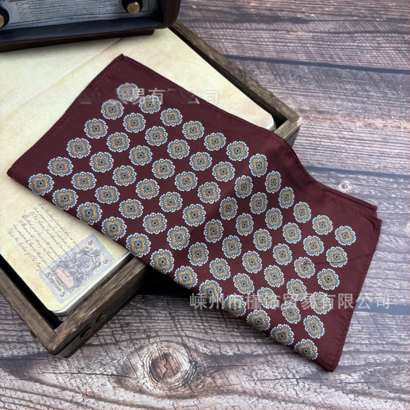 Džepni rupčić s Paisley uzorkom, vintage stil, poliester vlakna, otisak