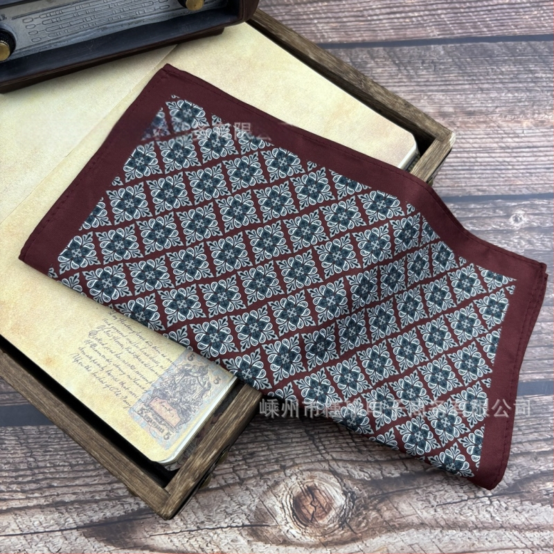 Džepni rupčić s Paisley uzorkom, vintage stil, poliester vlakna, otisak