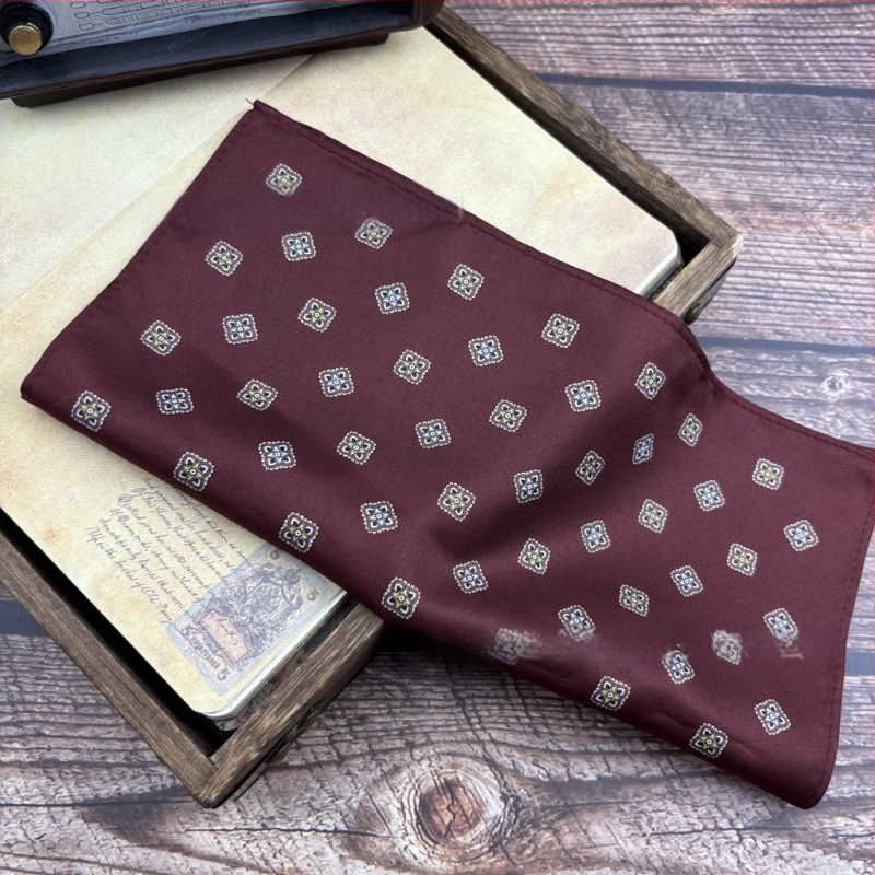 Džepni rupčić s Paisley uzorkom, vintage stil, poliester vlakna, otisak