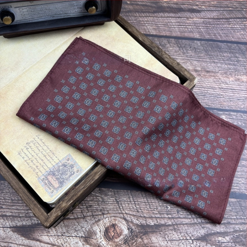 Džepni rupčić s Paisley uzorkom, vintage stil, poliester vlakna, otisak
