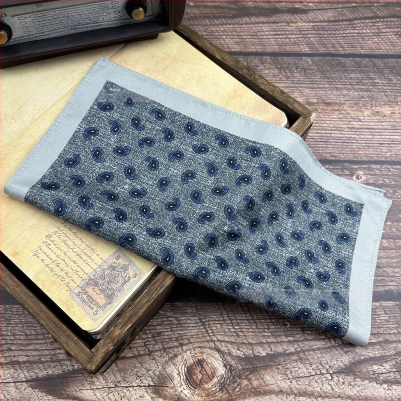 Džepni rupčić s Paisley uzorkom, vintage stil, poliester vlakna, otisak