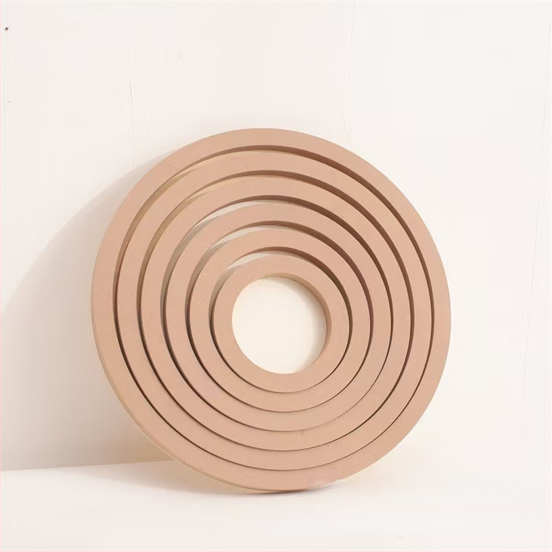 Koka taisnstūra fotogrāfiju rāmis mākslai ar mālu — rokdarbs, DIY māla attēlu rāmis, Baize Wood Industry, Handmade Picture Frame Clay sērija