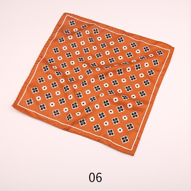 Ženski džepni šal s vintage otisom, tisk logotipa, ležerni stil