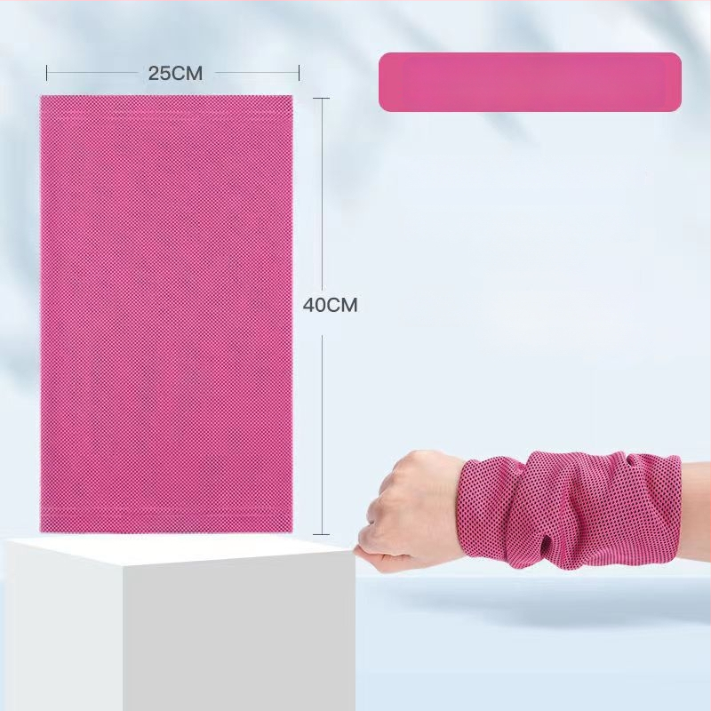 Spordirandmerätik - polüester, kiire kuivamine, higivõime imendumine, jahutav jäärätik, trükitud logoga