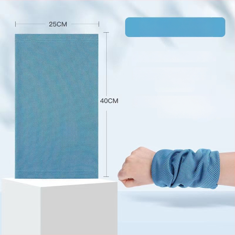 Spordirandmerätik - polüester, kiire kuivamine, higivõime imendumine, jahutav jäärätik, trükitud logoga