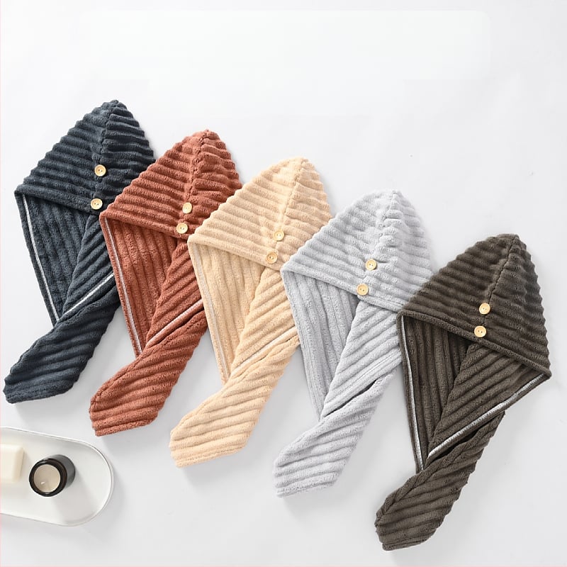 Pălărie de uscat părul din fleece coral, 150D fir, 50–79 g, de Xiyan Home Textile