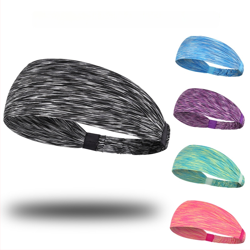 Sportska traka za glavu s apsorpcijom znoja, prugasti uzorak, unisex odrasli, za aktivnosti na otvorenom