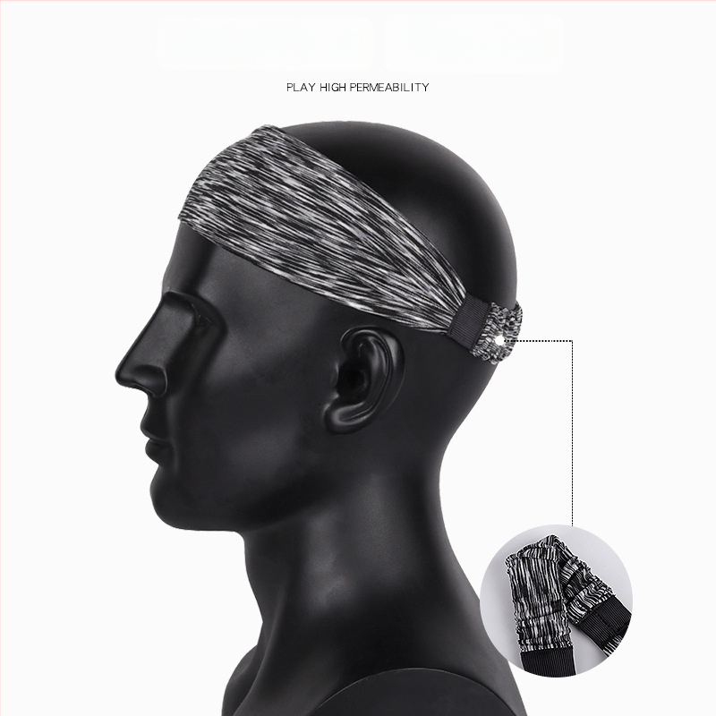 Sportska traka za glavu s apsorpcijom znoja, prugasti uzorak, unisex odrasli, za aktivnosti na otvorenom