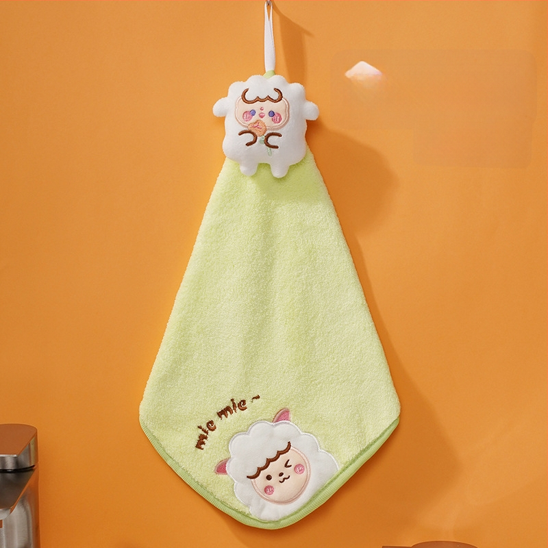 Pooky Bear laste korallfleece käterätik – riputatav, imav käsi-rätik, 30–50 g, kohandatav