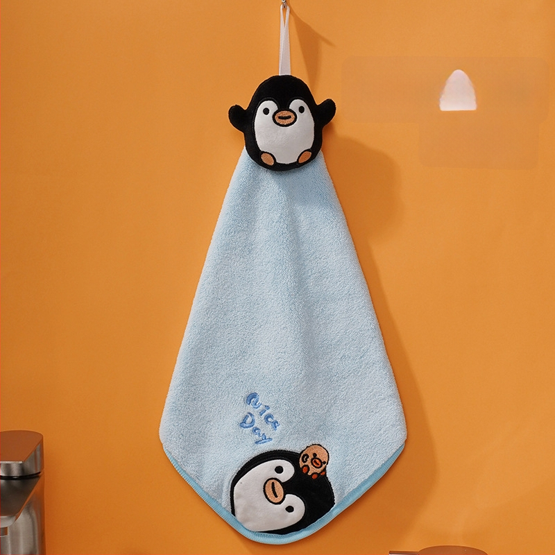 Pooky Bear laste korallfleece käterätik – riputatav, imav käsi-rätik, 30–50 g, kohandatav