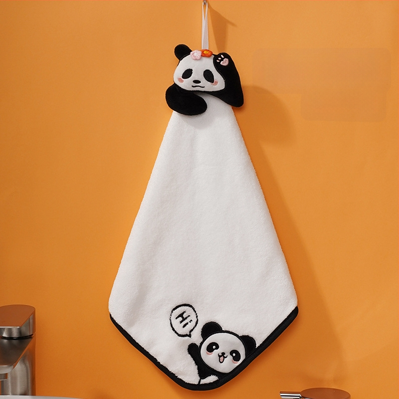 Pooky Bear laste korallfleece käterätik – riputatav, imav käsi-rätik, 30–50 g, kohandatav