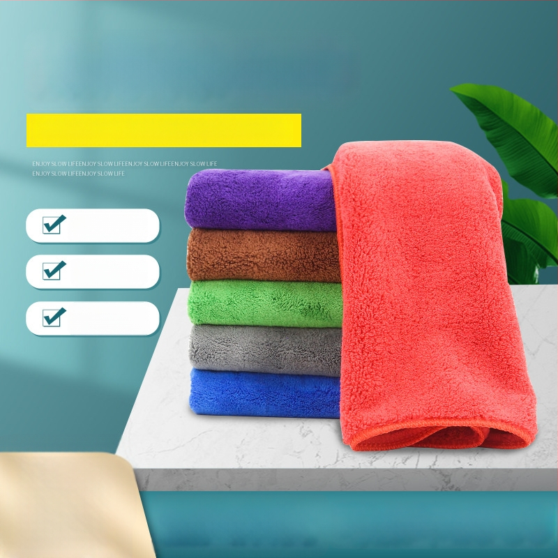 Mikrošķiedras auto tīrīšanas dvielis – daudzfunkcionāls, 420 g, superfine šķiedra, ar drukātu logotipu, pielāgojama