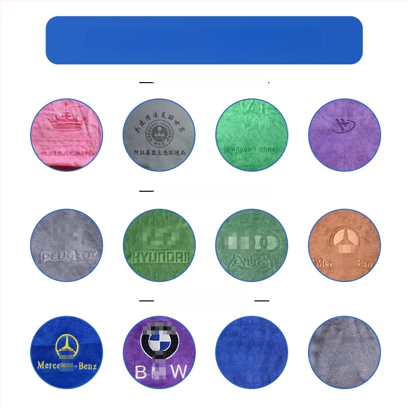 Mikrošķiedras auto tīrīšanas dvielis – daudzfunkcionāls, 420 g, superfine šķiedra, ar drukātu logotipu, pielāgojama