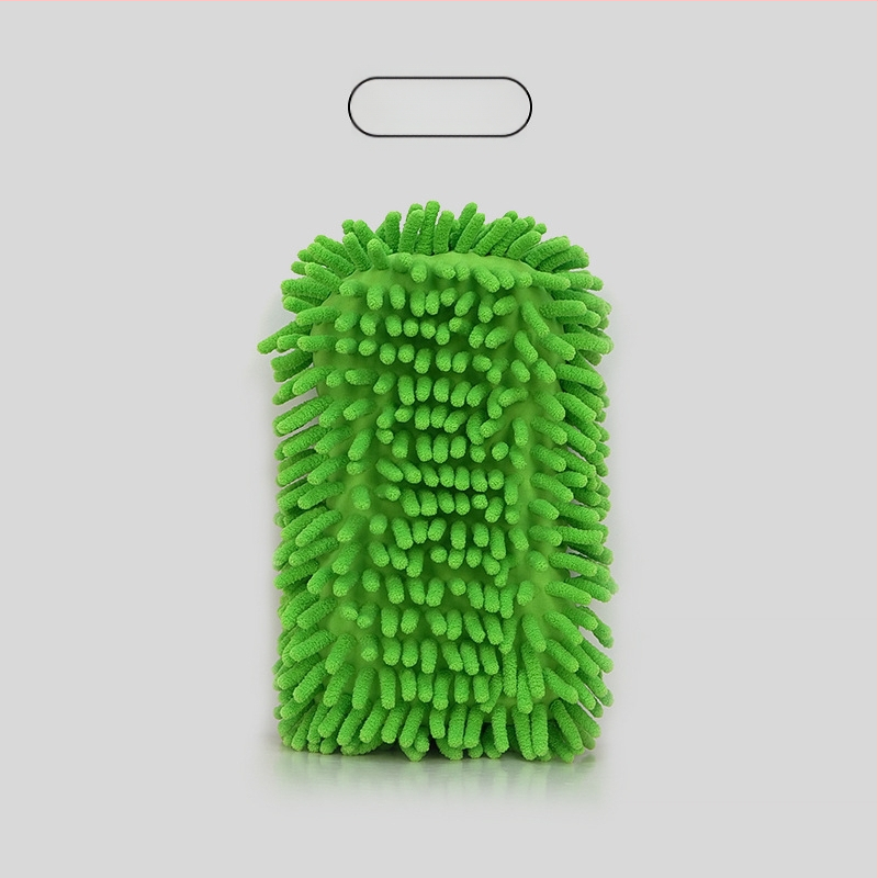 Chenille auto pesemisvamm plokk, kõrge tihedus, 200 g, mitmekülgne auto hooldus tarvik