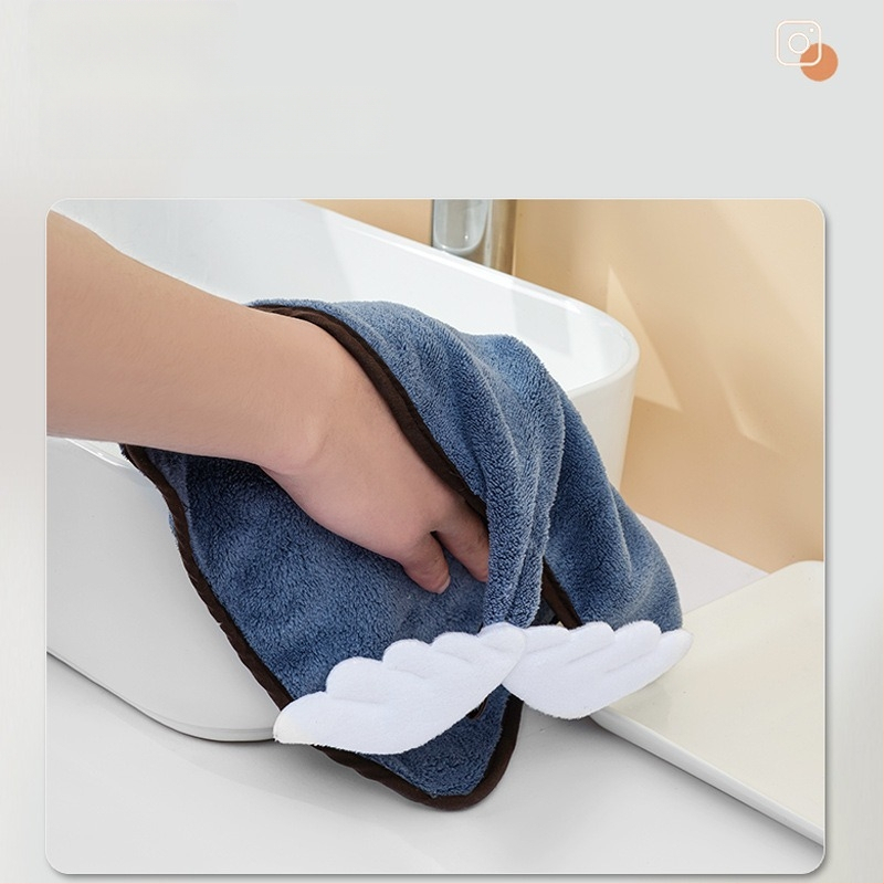 Prosop de mână pentru copii, cu personaje animate, tip atârnător, uscare rapidă, absorbant, fleece coral; personalizare: da; imprimare logo: da; broderie; greutate 90 g