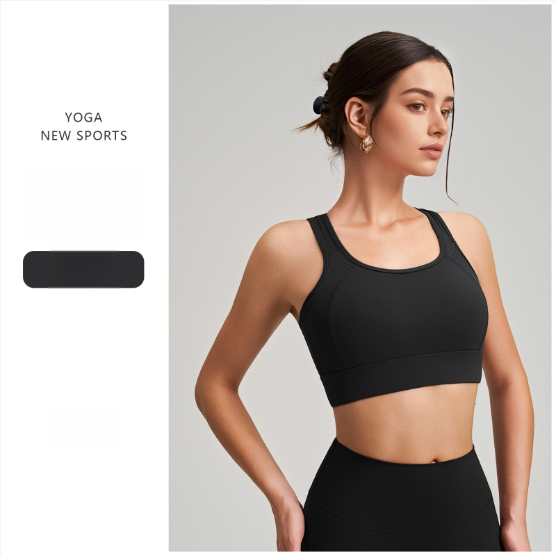 Sieviešu sporta krūšturis ar krūšu spilventiņu, galvenais audums neilons 75%, pildījums spandekss 25%, pilns kauss, vidējā kausa forma, elpojoša mugura ar sietu