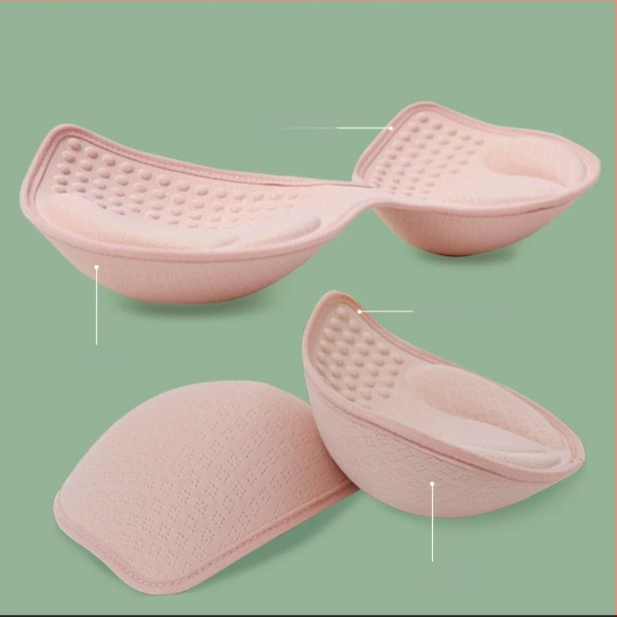 Lateksa krūšu spilventiņi, ekstrabezi, elpojoši, ar maināmiem ievietojumiem