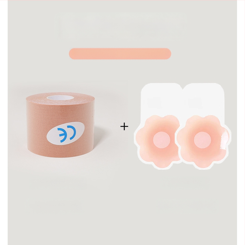 Silikona krūšu pacēlāja plāksteri – ultra plāni, neredzami, elpojoši, ar ziedu formas spraudziem, formējoša lente