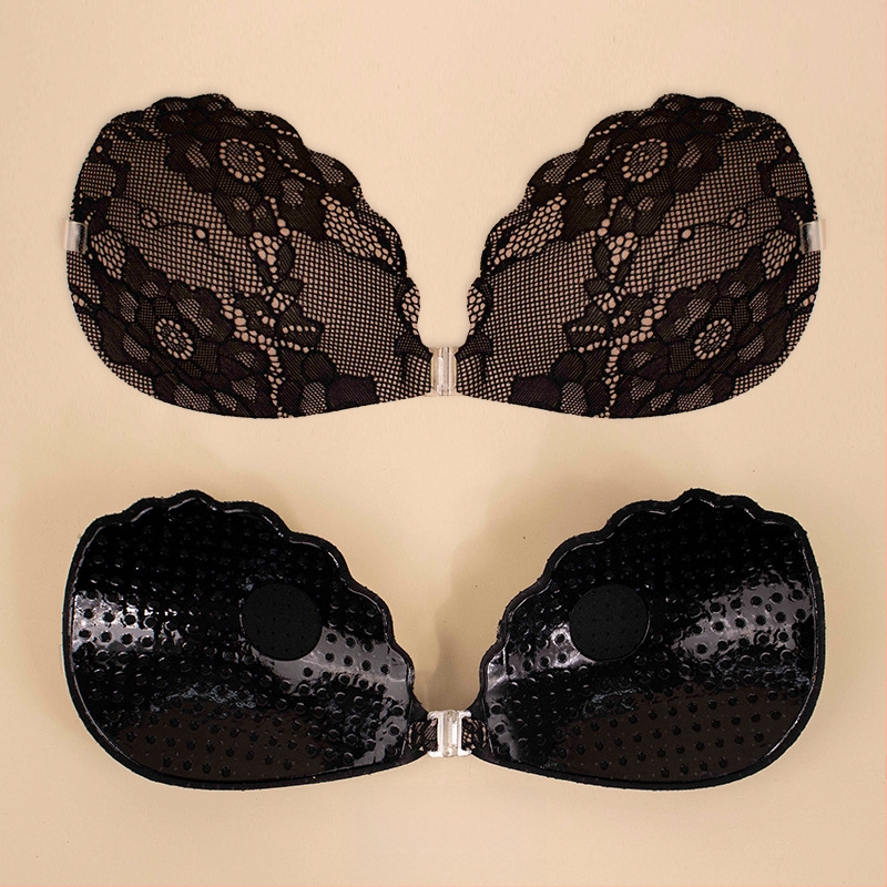 Shell Lace Chest Sticker – elpojošs, neredzams, bez pēdām, savelk, plāna mežģīne