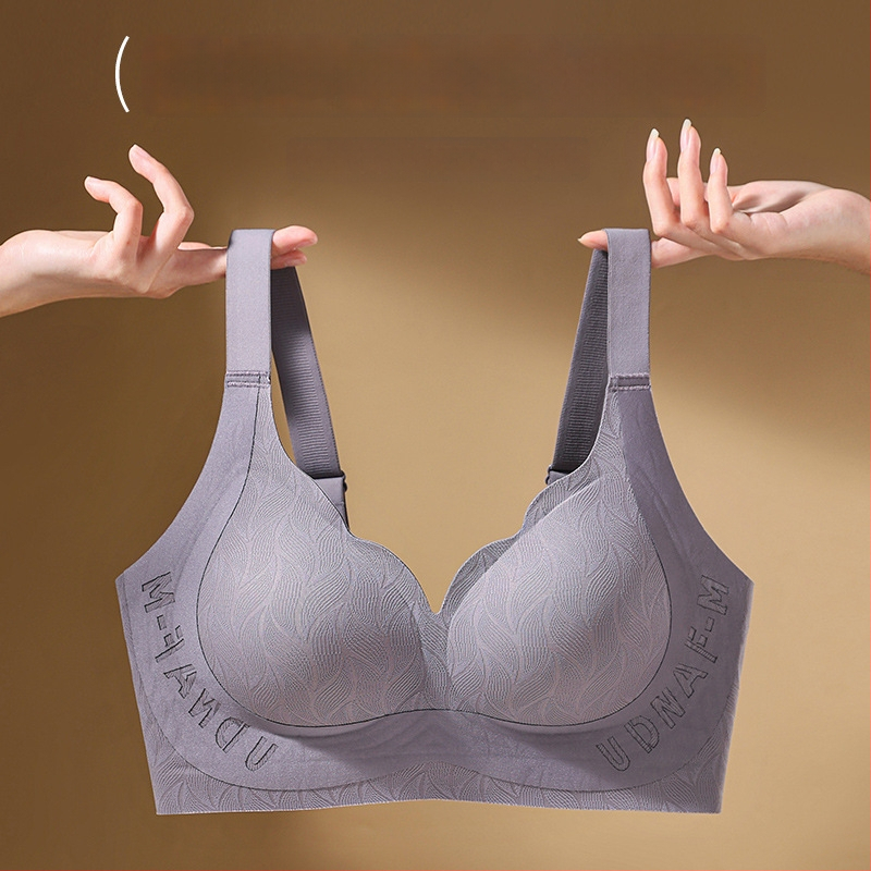 Bezšuvju plus izmēra krūšturis, Push-Up, 3/4 kausi, lielāku krūšu minimizētājs